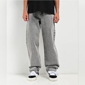 Empyre Kid's Loose Fit Grey Scramble Skate Jeans- Size 25